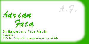 adrian fata business card
