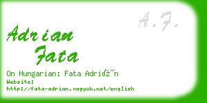 adrian fata business card